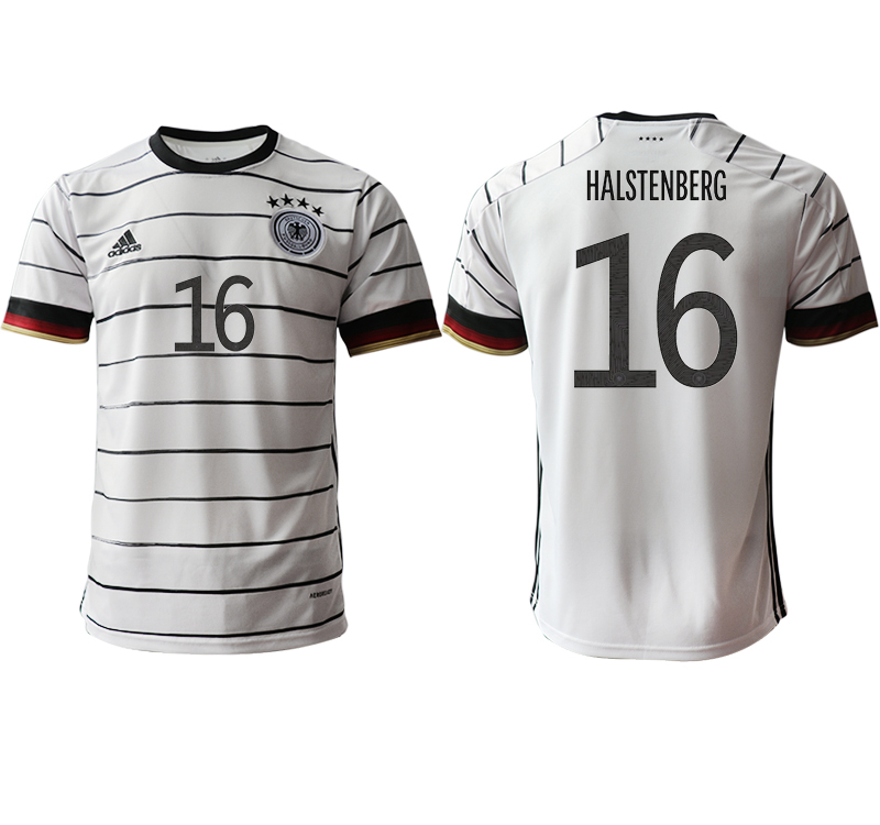Men 2021 European Cup Germany home aaa version white #16 Soccer Jersey